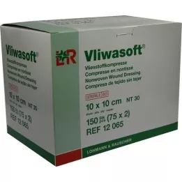 VLIWASOFT Vlies komprimuje 10x10 cm sterilní 4l., 150 ks
