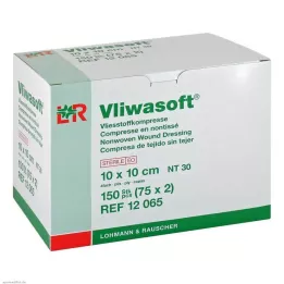 VLIWASOFT Obklady z netkané textilie 10x10 cm sterilní 4l., 150 ks