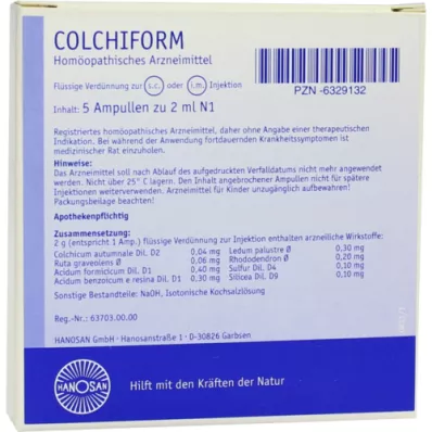 Colchiformní ampule, 5x2 ml