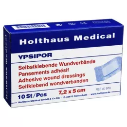 WUNDVERBAND Ypsipor sterilní 5x7,2 cm, 10 ks
