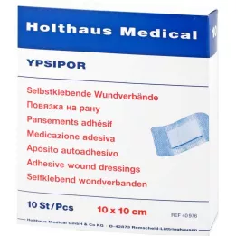 WUNDVERBAND Ypsipor sterilní 10x10 cm, 10 ks