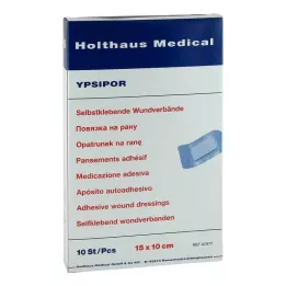 WUNDVERBAND Ypsipor sterilní 10x15 cm, 10 ks
