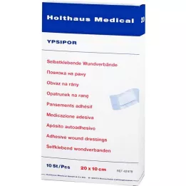 WUNDVERBAND Ypsipor sterilní 10x20 cm, 10 ks