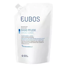 EUBOS FLÜSSIG modrá neparfemovaná doplňovací lahvička, 400 ml