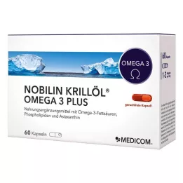 NOBILIN Krill Oil Omega-3 Plus kapsle, 60 ks