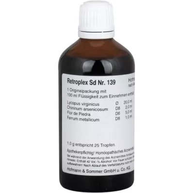RETROPLEX SD Č.139 kapek, 100 ml RETROPLEX SD Č.139 kapek, 100 ml