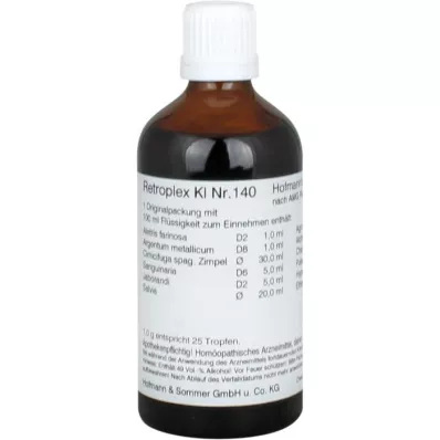 RETROPLEX KL Č.140 kapek, 100ml RETROPLEX KL Č.140 kapek, 100ml