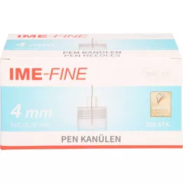 IME-jemná univerzální perová kanyla 31 G 4 mm, 100 ks