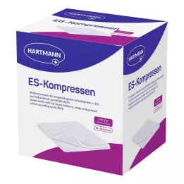 ES-KOMPRESSEN sterilní 10x10 cm 12násobné hromadné balení, 10X10 ks