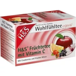 H&amp;S ovoce s vitamínem C filtračním vakem, 20x2,7 g