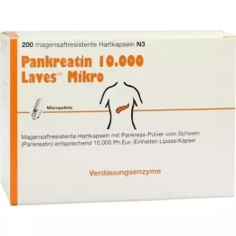 PANKREATIN 10 000 Laves micro žaludeční saftr.harps., 200 ks