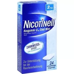 NICOTINELL Žvýkání dásní chladné mincovny 2 mg, 24 ks