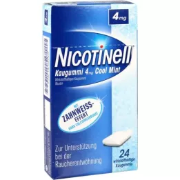 NICOTINELL Žvýkání gumové chladné mincovny 4 mg, 24 ks