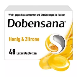 DOBENSANA Honey a Lemon Chuť Lolliparts, 48 ks