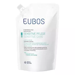 EUBOS SENSITIVE Sprcha &amp; Láhev na doplnění krému, 400 ml