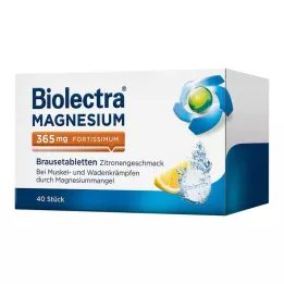 BIOLECTRA Hořčík 365 mg fortissimum citron, 40 ks