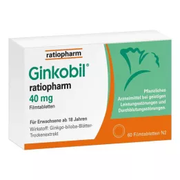 GINKOBIL-ratiopharm 40 mg potahované tablety, 60 ks