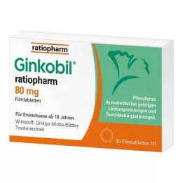 GINKOBIL-ratiopharm 80 mg potahované tablety, 30 ks