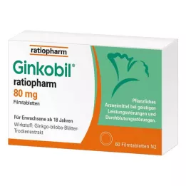 GINKOBIL-ratiopharm 80 mg potahované tablety, 60 ks