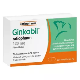 GINKOBIL-ratiopharm 120 mg potahované tablety, 60 ks