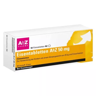 EISENTABLETTEN AbZ 50 mg potahované tablety, 50 ks EISENTABLETTEN AbZ 50 mg potahované tablety, 50 ks