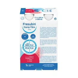 FRESUBIN ENERGY vlákno DRINK Jahodová pití láhev 6x4x200 ml