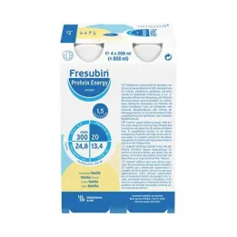 Láhev na pití Fresubin Protein Energy Drink Vanilla, 6X4X200 ml
