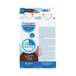 FRESUBIN PROTEIN Energetická DRINK Láhev na čokoládu, 4X200 ml