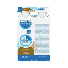 FRESUBIN PROTEIN Energy DRINK Láhev na cappuccino, 4X200 ml