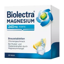 BIOLECTRA Hořčík 243 mg forte Lemon Br.-Tabl., 20 ks