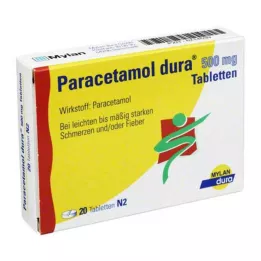 PARACETAMOL dura 500 mg tablety, 20 ks