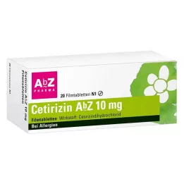 CETIRIZIN AbZ 10 mg potahované tablety, 20 ks