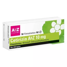 CETIRIZIN AbZ 10 mg potahované tablety, 50 ks