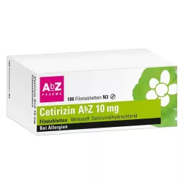 CETIRIZIN AbZ 10 mg potahované tablety, 100 ks