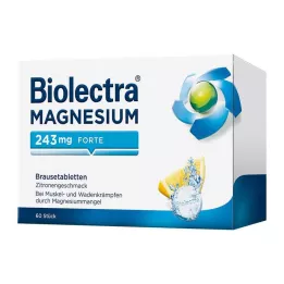 BIOLECTRA Hořčík 243 mg forte Lemon Br.-Tabl., 60 ks