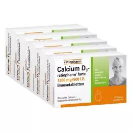 CALCIUM D3-ratiopharm forte šumivé tablety, 100 ks