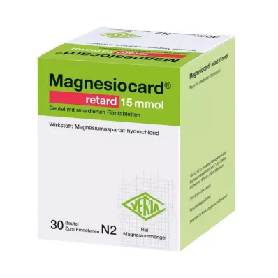 MAGNESIOCARD retard 15 mmol sáček s retardovanými potahovanými tabletami, 30 ks