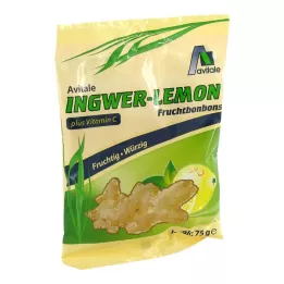 INGWER LEMON Bonbony + vitamín C, 75 g