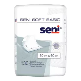 SENI Soft Basic ochranná podložka na postel 60x60 cm, 30 kusů