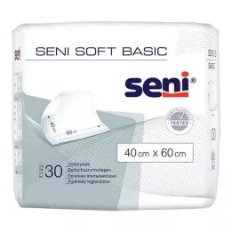 SENI Soft Basic ochranná podložka na postel 40x60 cm, 30 kusů