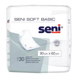 SENI Soft Basic ochranná podložka na postel 60x90 cm, 30 ks