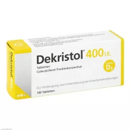 DEKRISTOL 400 IU tablety, 100 ks