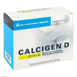 CALCIGEN D Citro 600 mg/400 I.E. žvýkací tablety, 200 ks