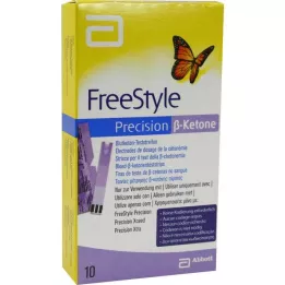 FREESTYLE Přesné ß-ketonové krevní ketonové testovací proužky, 10 ks