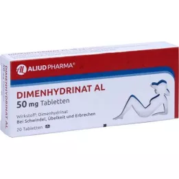 DIMENHYDRINAT AL 50 mg tablet, 20 ks