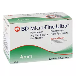 BD MICRO-FINE+ 4 jehly na pera 0,23x4 mm, 100 ks