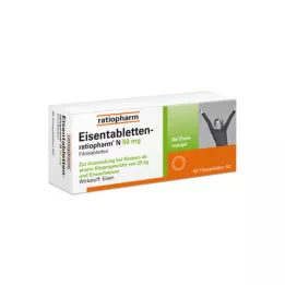 EISENTABLETTEN-ratiopharm N 50 mg potahované tablety, 50 ks