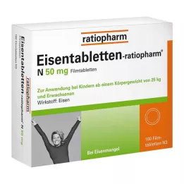 EISENTABLETTEN-ratiopharm N 50 mg potahované tablety, 100 ks
