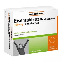 EISENTABLETTEN-ratiopharm 100 mg potahované tablety, 100 ks