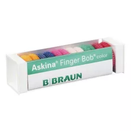 ASKINA prstový bob barevný, 6 ks